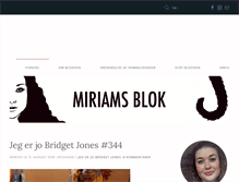 Tablet Screenshot of miriamsblok.dk